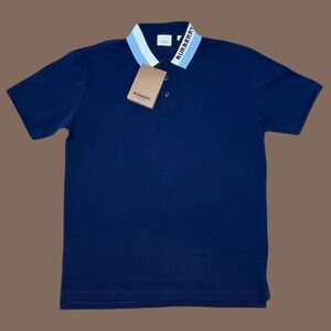 Burberry Mens Collar Logo Polo Shirt